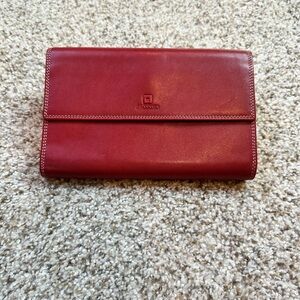 Le Tanneur Red Leather wallet by Gianni Conti